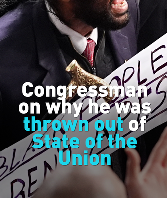 US_Lawmaker_Removed_from_State_of_the_Union_Over_Racial_Equality_Sign video poster