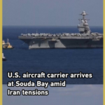 U_S__Aircraft_Carrier_Docks_in_Crete_Amid_Rising_Iran_Tensions video poster