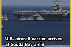 U_S__Aircraft_Carrier_Docks_in_Crete_Amid_Rising_Iran_Tensions video poster