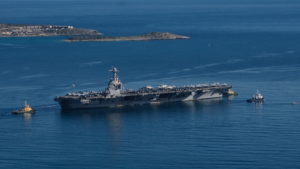 U_S__Iran_Tensions_Escalate_as_USS_Gerald_R__Ford_Docks_in_Israel video poster