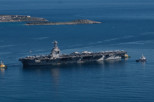 U_S__Iran_Tensions_Escalate_as_USS_Gerald_R__Ford_Docks_in_Israel video poster