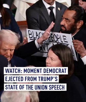 U_S__Lawmaker_Ejected_During_Trump_s_SOTU_Protest_Over_Racial_Imagery video poster