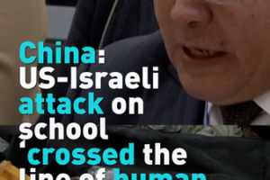 China_Condemns_US_Israeli_School_Attack_as__Moral_Breach_ video poster