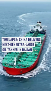China_Launches_Next_Gen_307_000_Tonne_Oil_Tanker_in_Dalian__Showcasing_Shipbuilding_Prowess video poster