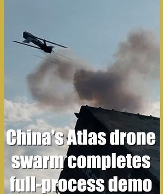 China_s_Atlas_Drone_Swarm_Showcases_AI_Powered_Military_Innovation video poster