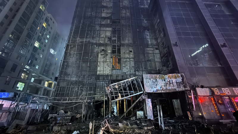 Deadly_High_Rise_Fire_in_Northern_China_Claims_1_Life__Injures_25
