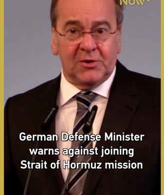 German_Defense_Minister_Cautions_Against_Hormuz_Mission_Involvement video poster