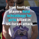 Iran_Football_Team_Honors_Girls_Killed_in_U_S__Israel_Attack_With_Schoolbag_Tribute video poster