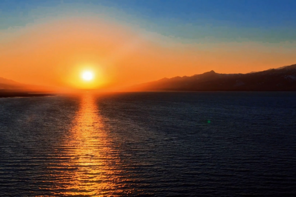 Spring_Ice_Melts_Paint_Xinjiang_Lake_in_Pink_and_Gold video poster