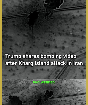 Trump_Shares_Kharg_Island_Bombing_Footage_Amid_Rising_Tensions video poster