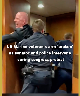 US_Marine_Veteran_Injured_in_Capitol_Protest_Amid_Senate_Hearing_Disruption video poster