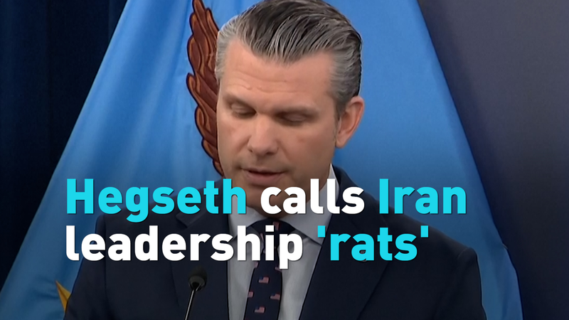 U_S__Defense_Chief_Hegseth_Labels_Iran_s_Leadership__Rats__Amid_Tensions video poster