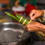 Buyi_Village_Prepares_Traditional_Zongba_for_Sanyuesan_Festival