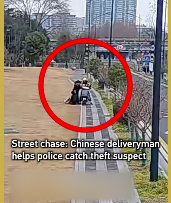 Deliveryman_Aids_Police_in_Dramatic_Yancheng_Street_Chase video poster