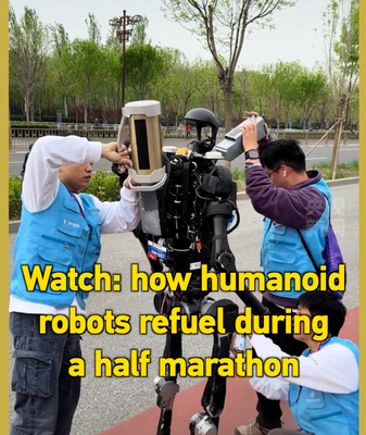 Humanoid_Robot_Completes_Half_Marathon_with_Mid_Race_Battery_Swaps_in_2026 video poster