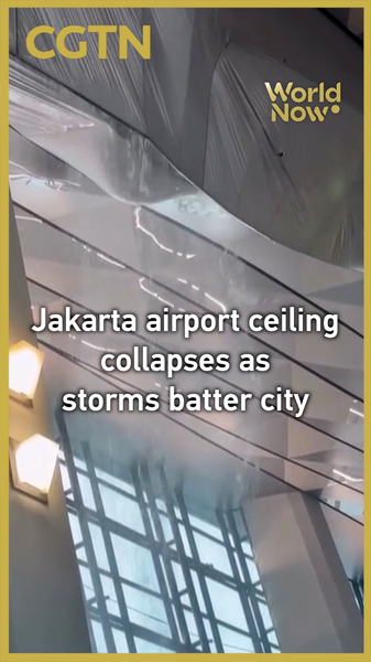 Jakarta_Airport_Ceiling_Collapses_Amid_Severe_Storms__No_Major_Injuries_Reported video poster