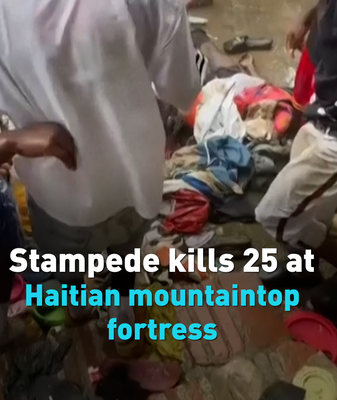 Stampede_at_Haitian_Fortress_Leaves_25_Dead__Dozens_Injured video poster